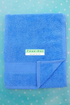 Полотенце гладкокрашеное (50х90, 460 гр., голубой) №БРТ-50-90BS-012