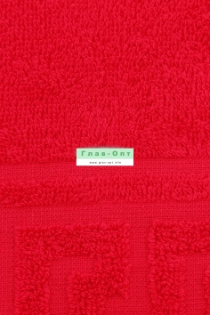 Полотенце гладкокрашеное (50х90, 380 гр., красный) №БРТ-ВТ50-90Г-109