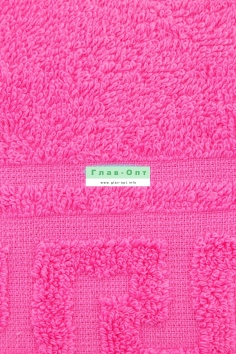 Полотенце гладкокрашеное (30х50, 380 гр., ярко-розовый) №БРТ-ВТ30-50Г-105