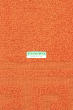Полотенце гладкокрашеное (30х50, 380 гр., апельсиновый) №БРТ-ВТ30-50Г-207