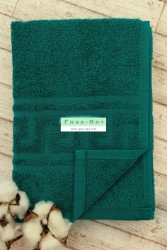 Полотенце гладкокрашеное (30х50, 380 гр., тёмно-зелёный) №БРТ-ВТ30-50Г-507
