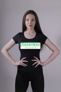 Футболка - черный №Н-7117 Футболка - черный №Н-7117