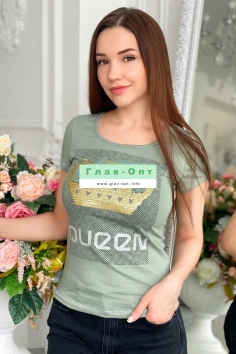 Футболка - оливковый №Н-8042