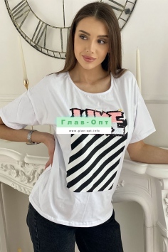 Футболка - белый №Н-8082