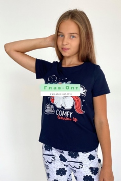 Футболка детская - синий №Н-5092