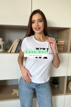 Футболка - черный №Н-8185 Футболка - черный №Н-8185