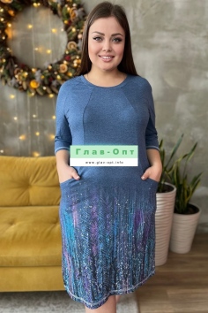 Туника - индиго №Н-8196