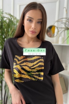 Футболка - черный №Н-8217