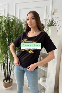 Футболка - черный №Н-8217