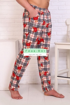 Брюки - клетка №Н-11671 Брюки - клетка №Н-11671