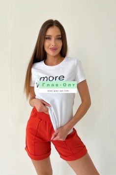 Футболка - белый №Н-8194