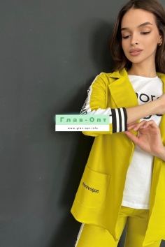 Жакет - желто-горчичный №Н-8186