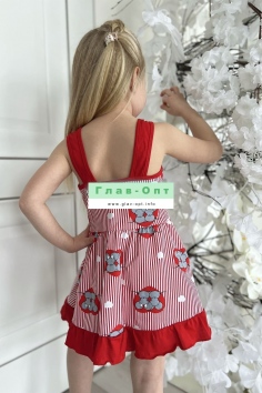 Сарафан детский - красный №Н-5109