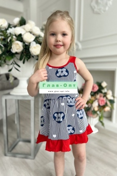 Сарафан детский - синий №Н-5109