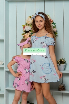 Платье детское - голубой №Н-5116