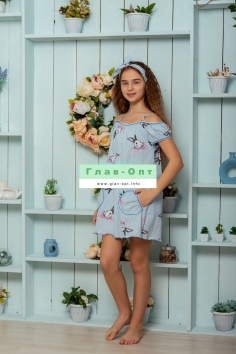 Платье детское - голубой №Н-5116