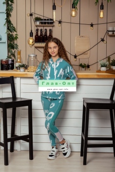 Толстовка детская - зеленый №Н-8230