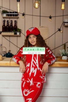 Толстовка детская - красный №Н-8230