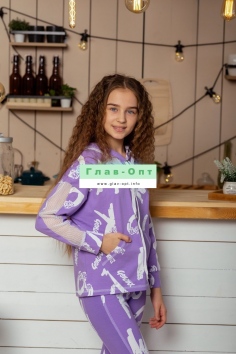 Толстовка детская - лавандовый №Н-8230