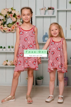 Сарафан детский - красный №Н-5122