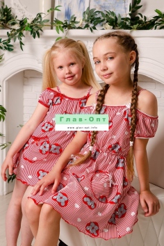 Платье детское - синий №Н-5119