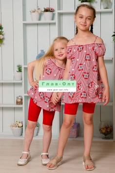 Майка детская - красный №Н-5120