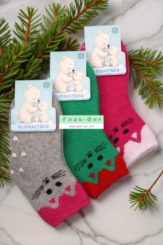 Носки детские с тормозами (шерсть) №3840 (21/510) Носки детские с тормозами (шерсть) №3840 (21/510)