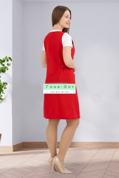 Сарафан женский арт. УН 38-01-ТС (красный) №УФР-ТР-33 (23/317)