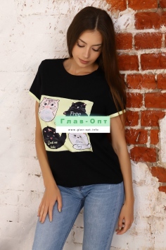 Футболка (черный) №НТ-Ф-10268-1 3П/403