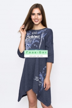 Туника "Лаванда" (темно-синяя) №М-Т-81-4 (2П/500)