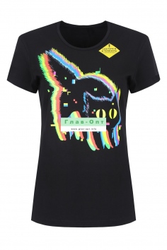 Футболка женская светящаяся №СФ-35-1848 (18/310)